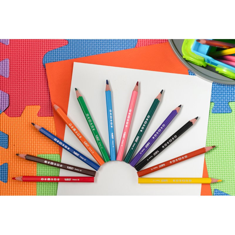 BIC KIDS kleurpotloden Evolution Triangle, driehoekig, 12 stuks